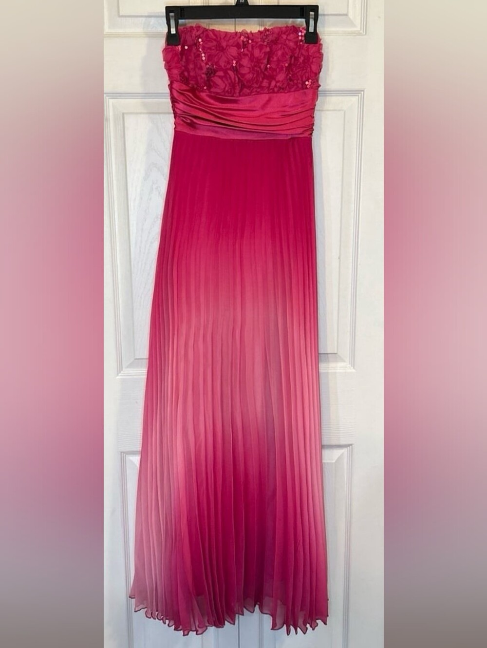 Speechless Hot Pink Sequin Rosette Party Dress
